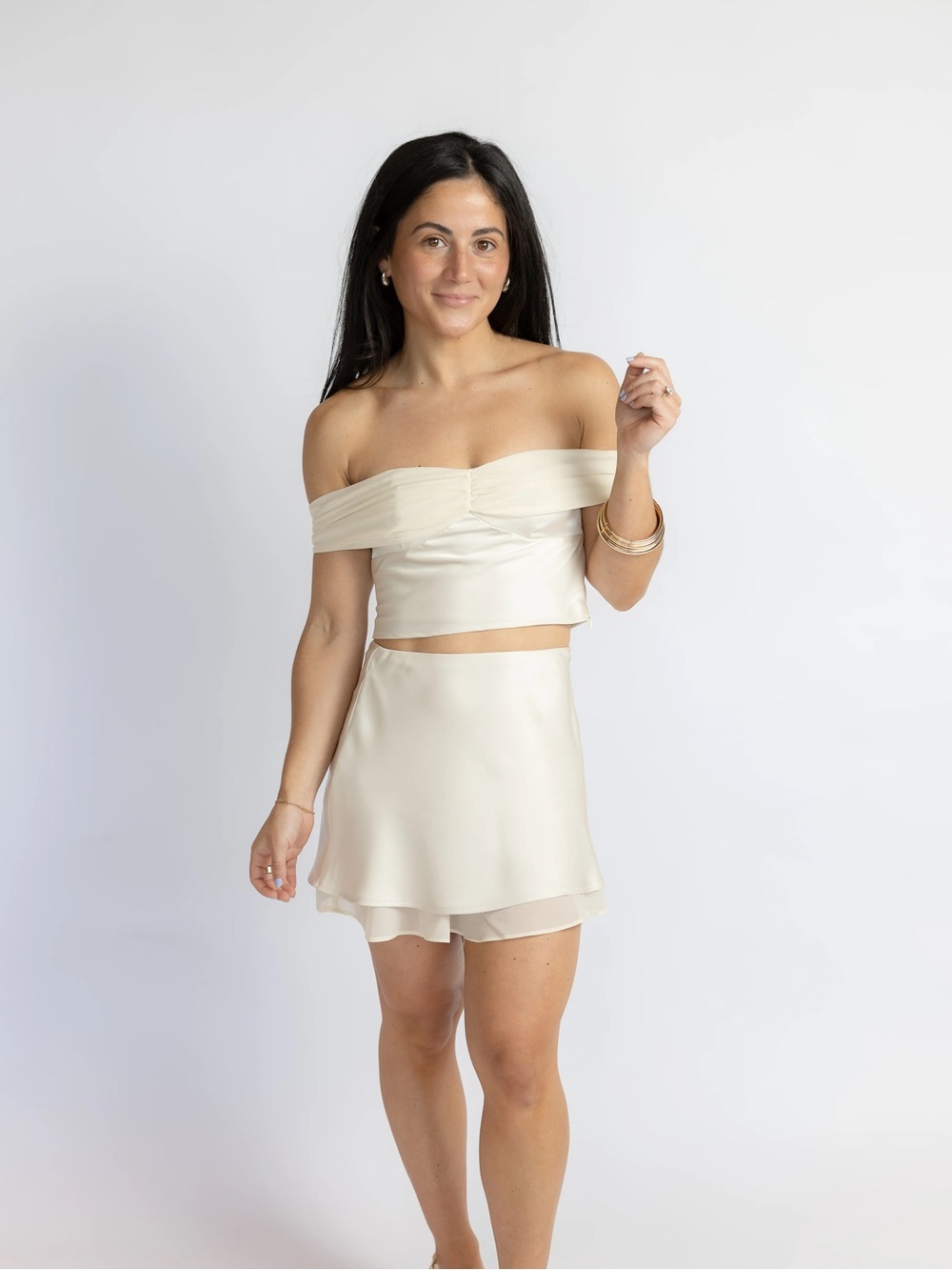 Olivia Off Shoulder Top & Skirt Set